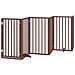 Cancello Cani Porta Pieghevole Marrone 9 Pannelli 450cm Pioppo - Foto miniatura 3