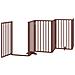 Cancello Cani Porta Pieghevole Marrone 9 Pannelli 450cm Pioppo - Foto miniatura 4