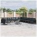 Set Divano da Giardino 11 pcs Antracite Acciaio - Foto miniatura 2