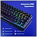 Tastiera Meccanica Rgb Nera A 61 Tasti - Bluetooth A 3 Modalità Ricaricabile Con Switch Rossi - Foto miniatura 3