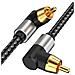 Cavo Audio Coassiale Digitale Ad Angolo Retto - Connessione Tv, Spdif 5.1 Canali Rca 1,5 Milioni - Foto miniatura 9