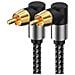 Cavo Audio Coassiale Digitale Ad Angolo Retto - Connessione Tv, Spdif 5.1 Canali Rca  1,5 Milioni - Foto miniatura 1