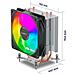 Dissipatore CPU ad Aria H40 ARGB per Socket Intel e AMD - Foto miniatura 4