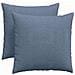 Cuscini da Divano 2 pcs Blu 45 x 45 cm Tessuto in Cords - Foto miniatura 1