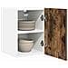 Armadio pensile con porta Riga 2 pcs Rovere Affumicato e Bianco - Foto miniatura 3