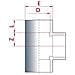 Raccordo A T In Pvc-u  Innesto 63 Mm  Pn16  Resistente E Affidabile - Foto miniatura 2