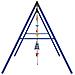 Set Gioco da Esterno con Altalena Trapezio Scala e Altalena - Foto miniatura 4