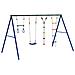 Set Gioco da Esterno con Altalena Trapezio Scala e Altalena - Foto miniatura 5