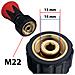 Lancia Mini M22 Con Ugello A Ventaglio 40° Rossa - Compatibile Con Idropulitrici Kärcher Hd /hds | Pressione Max 4000 Psi | Pulizia Efficace - Foto miniatura 3