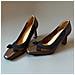 Scarpe Con Tacco Alto 8cm Stile Retro - Décolleté In Pelle Morbida Con Punta Quadrata E Fiocco Brown 40 - Foto miniatura 2