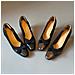 Scarpe Con Tacco Alto 8cm Stile Retro - Décolleté In Pelle Morbida Con Punta Quadrata E Fiocco Brown 40 - Foto miniatura 4