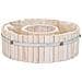 Cesto Tondo In Legno Marrone 40x40x12h - Foto miniatura 1