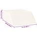 Cuscino per Gambe Bianco 63 x 52 x 19,5 cm Schiuma PU - Foto miniatura 9