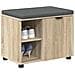 Panca per ingresso con cuscino Rovere Sonoma 60 x 38 x 46 cm - Foto miniatura 3