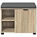 Panca per ingresso con cuscino Rovere Sonoma 60 x 38 x 46 cm - Foto miniatura 6