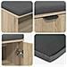 Panca per ingresso con cuscino Rovere Sonoma 60 x 38 x 46 cm - Foto miniatura 9