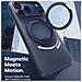 Cover per iPhone 17 Pro Max - TPU+PC, Blu Oscuro, MagSafe - Foto miniatura 4