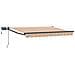 Tenda retrattile manuale con LED Blu e Arancione 3,5 x 2,5 m - Foto miniatura 1