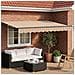 Tenda retrattile manuale con LED Blu e Arancione 3,5 x 2,5 m - Foto miniatura 2