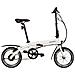 Bici E-bike Pieghevole Misura 16 Batteria Integrata 36v 7.8ah Motore Posteriore 250w 35nm Bicicletta Richiudibile - Taglia Unica Bianco - Foto miniatura 1