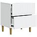 Armadio da Notte Bianco 43 x 34,5 x 48 cm Legno ingegnerizzato - Foto miniatura 3