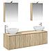 Set di Armadi da Bagno 5 pcs Rovere Sonoma Legno ingegnerizzato - Foto miniatura 1