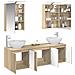 Set di Armadi da Bagno 5 pcs Rovere Sonoma Legno ingegnerizzato - Foto miniatura 3