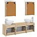 Set di Armadi da Bagno 5 pcs Rovere Sonoma Legno ingegnerizzato - Foto miniatura 8
