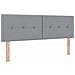Letto con contenitore LED e materasso Grigio Chiaro - Foto miniatura 5