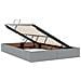 Letto con contenitore LED e materasso Grigio Chiaro - Foto miniatura 6