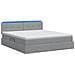 Letto con contenitore LED e materasso Grigio Chiaro - Foto miniatura 9