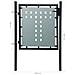 Cancello Cancelletto Per Recinzione Singolo Nero 100 X 150 Cm - Foto miniatura 4