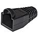 Confezione 100 Copriconnettori 6mm Per Plug Rj45 8 Poli Cavo Cat 5e- 6 Neri - Foto miniatura 2