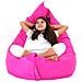 Poltrona Sacco Impermeabile In Poliestere Rosa 140x180cm - Foto miniatura 16