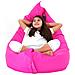 Poltrona Sacco Impermeabile In Poliestere Rosa 140x180cm - Foto miniatura 13