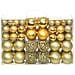 Set Palline di Natale 100 pz 3/4/6 cm Oro - Foto miniatura 1