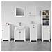 Pensile Bagno O Cucina Armadietto Bagno L40*p23*a52 Cm, Bianco Bzr19-w - Foto miniatura 2