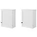 Pensile Bagno O Cucina Armadietto Bagno L40*p23*a52 Cm, Bianco Bzr19-w - Foto miniatura 3