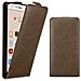 Custodia Compatibile Con Zte Blade V8 In Bruno Caffè - Coperchio Protettivo In Design Flip Con Chiusura Magnetica - Foto miniatura 3