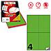 Etichetta Adesiva C / 519 Verde Fluo 100fg A4 105x148mm (4et / fg) - Foto miniatura 1
