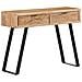 Tavolo Consolle 100x35x76cm In Massello D'acacia Con Bordi Vivi - Foto miniatura 1
