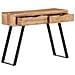 Tavolo Consolle 100x35x76cm In Massello D'acacia Con Bordi Vivi - Foto miniatura 8