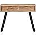Tavolo Consolle 100x35x76cm In Massello D'acacia Con Bordi Vivi - Foto miniatura 9