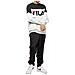 Felpa Girocollo Uomo Straight Blocked Crew Nera Taglia Xs Codice 681255-i85 - Foto miniatura 4