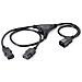 Power Extension Cable, Y - Version, C14 coupler, C13 coupler, Maschio / femmina - Foto miniatura 1