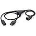 Power Extension Cable, Y - Version, C14 coupler, C13 coupler, Maschio / femmina - Foto miniatura 2