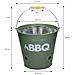 Grill Secchio Barbecue Con Griglia Bbq Giardino Picnic Campeggio Portatile Verde - Foto miniatura 7