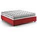 Letto Matrimoniale Dana, Letto Contenitore Con Rivestimento In Tessuto, 100% Made In Italy, Apertura Frontale, Con Materasso Cm 160x190 Incluso, Rosso - Foto miniatura 3