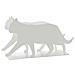 Magazine Rack Feline White - Foto miniatura 1