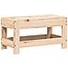 Poggiapiedi da Giardino 62x30x32 cm in Legno Massello di Pino - Foto miniatura 2